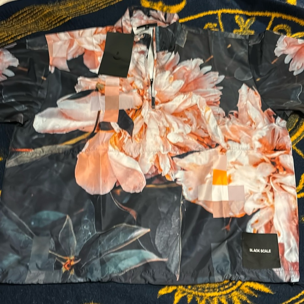 Black Scale (BLVCK SCVLE) digital floral anorak